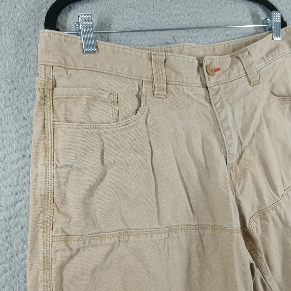 The North Face Carpenter Shorts Heavyweight Canvas Tan Khaki‎ Size 34